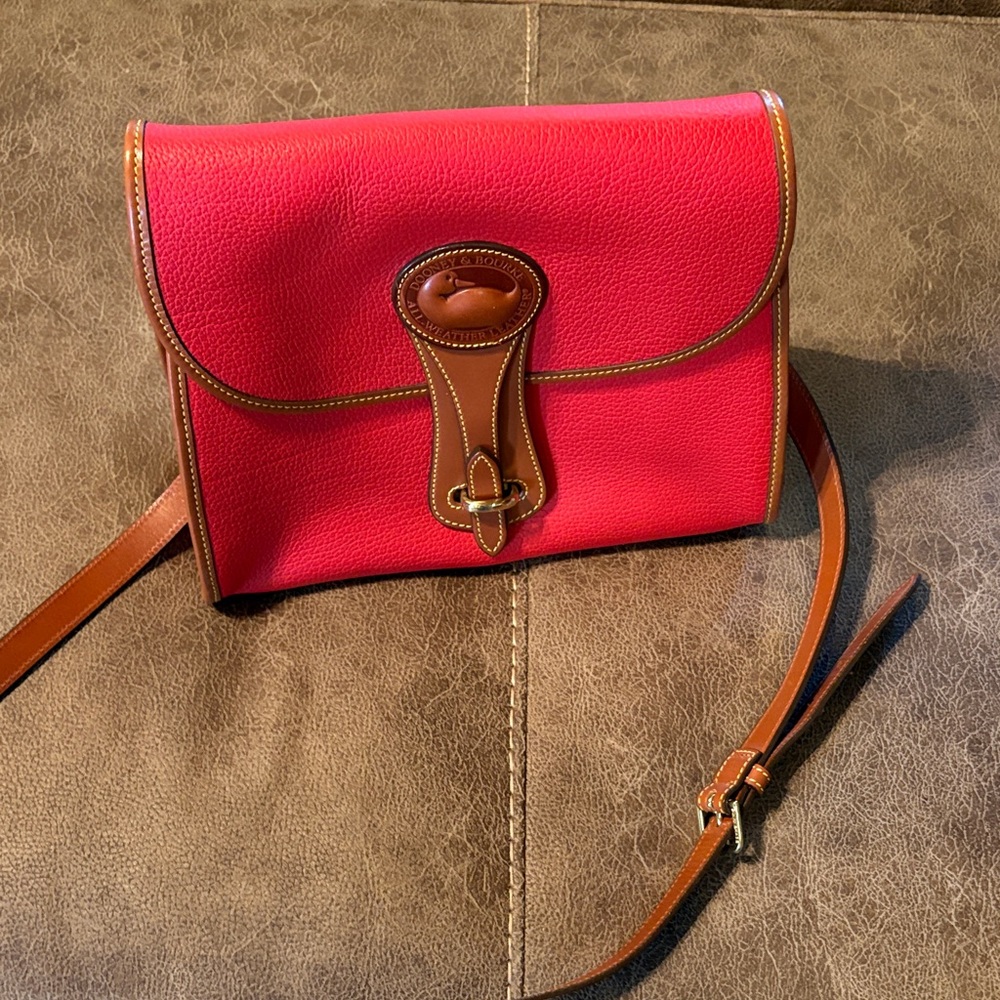 Dooney & Bourke Red and Brown Crossbody Bag
